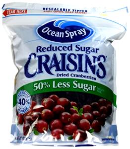 1/4 cup (40 g) Reduced Sugar Whole Dried Cranberries