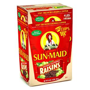 1/4 cup (40 g) Sun Dried California Raisins