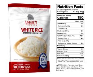 1/4 cup (47 g) Parboiled Rice