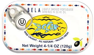 1/4 cup (55 g) Lightly Smoked Sardines in Olive Oil