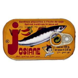 1/4 cup (55 g) Sardines in Soybean Oil