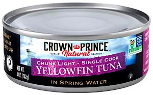1/4 cup (55 g) Yellowfin Tuna