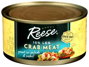 1/4 cup (56 g) Crab Meat with 15% Leg Meat