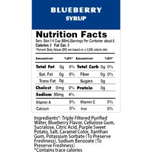 1/4 cup (60 ml) Blueberry Syrup