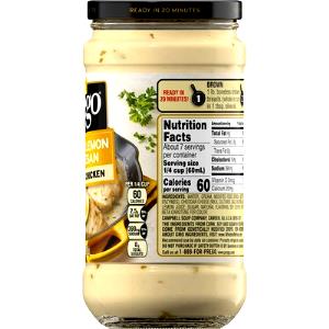 1/4 cup (60 ml) Creamy Lemon Parmesan Sauce