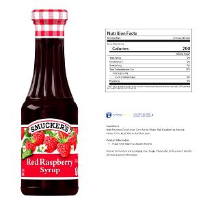 1/4 cup (60 ml) Red Raspberry Fruit Syrup