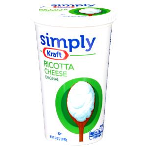 1/4 cup (61 g) Simply Ricotta Cheese Reduced Fat