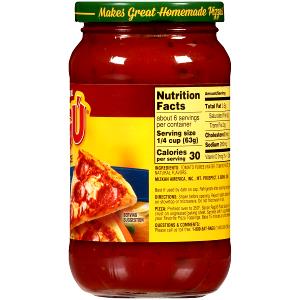 1/4 cup (62 g) Pizza Sauce