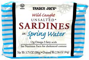 1/4 cup (75 g) Sardines in Spring Water