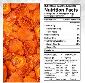 1/4 Cup Apricots, California, Dried