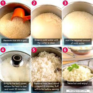 1/4 Cup Basmati Rice, White, Dry