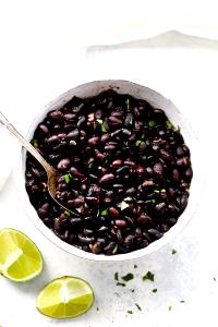 1/4 Cup Black Beans, Instant, Vegetarian