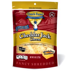 1/4 Cup Cheddar Jack Cheese, Shredded