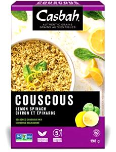 1/4 Cup Couscous, Lemon Spinach, Dry