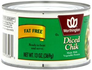 1/4 Cup Diced Chik, Canned