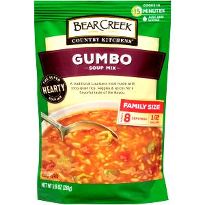 1/4 cup dry (1 cup prepared) (35 g) Gumbo Soup Mix