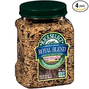 1/4 cup dry (45 g) Royal Blend Whole Grain Texmati Brown and Wild Rice
