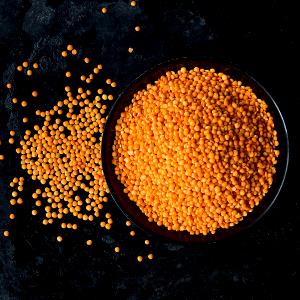 1/4 cup dry (47 g) Red Split Lentils