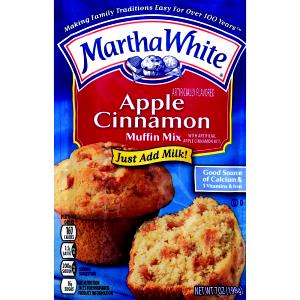 1/4 cup dry mix (33 g) Whole Grain Apple Cinnamon Muffin Mix