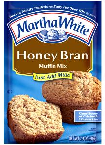 1/4 cup dry mix (35 g) Honey Bran Muffin Mix