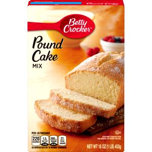 1/4 cup dry mix (35 g) Pound Cake Muffin Mix