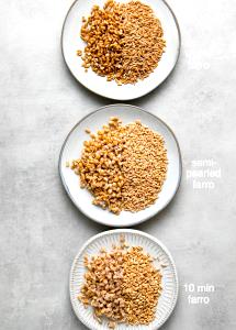 1/4 Cup Farro, Semi-Pearled, Dry