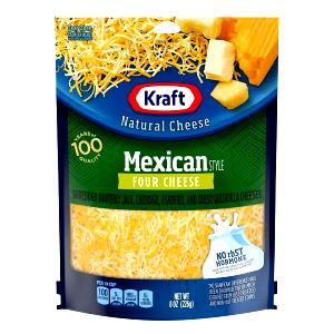 1/4 Cup Four Cheese, Shredded