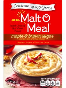 1/4 Cup Malt-O-Meal Hot Cereal, Maple & Brown Sugar