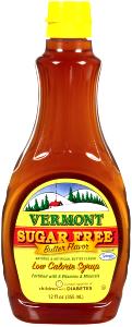1/4 Cup Maple Syrup, Vermont, Butter Flavored, Sugar Free