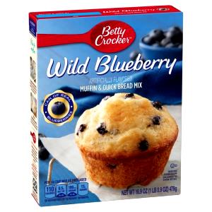 1/4 Cup Muffin Mix, Wild Blueberry, Nonfat