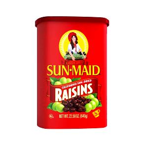 1/4 cup Natural Sun Dried Raisins