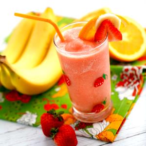 1/4 Cup Orange Strawberry Banana Juice