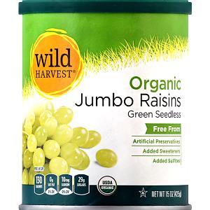 1/4 Cup Raisins, Seedless, Jumbo