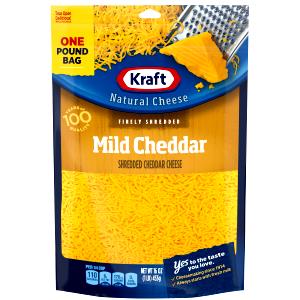 1/4 cup Shredded Mild Cheddar Natural Cheese