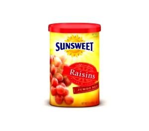 1/4 Cup Sunsweet Jumbo Red Raisins