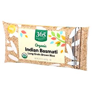 1/4 cup uncooked (45 g) Organic Indian Basmati Brown Rice
