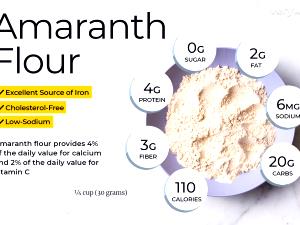 1/4 Cup Whole Grain Organic Amaranth Flour