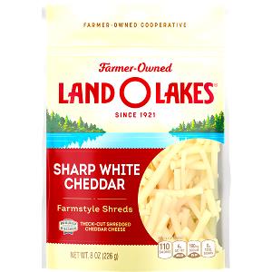 1/4 Cup Wisconsin Sharp White Cheddar Cheese, Shredded
