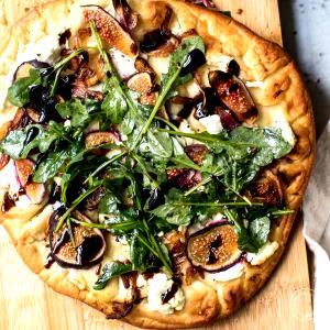 1/4 flatbread (123 g) Goat Cheese & Plum Sauce Bistro Style Flatbread