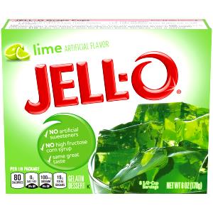 1/4 package (21 g) Lime Gelatin Dessert