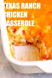 1/4 package (213 g) Texas Ranch Chicken Casserole