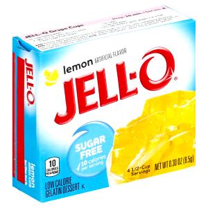 1/4 package (2.5 g) Sugar Free Lemon Gelatin