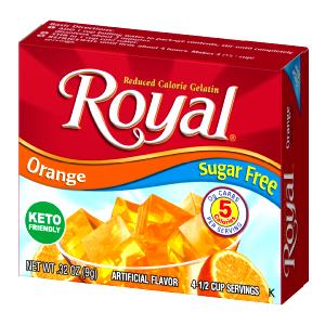 1/4 package (2.5 g) Sugar Free Orange Gelatin