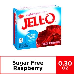 1/4 package (2.5 g) Sugar Free Raspberry Low Calorie Gelatin Dessert