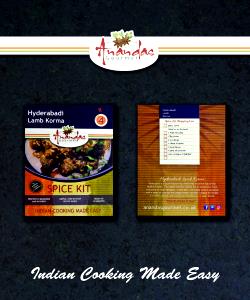 1/4 package (67 g) Korma Indian Meal Kit