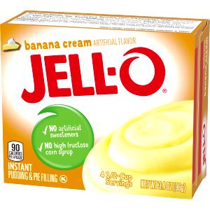 1/4 Package Banana Cream Pudding Mix, Instant