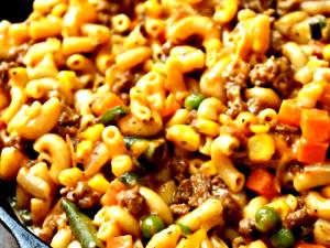 1/4 Package Complete Skillet Meal, Cheesy Macaroni & Beef
