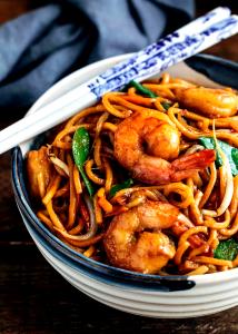 1/4 package Shrimp Lo Mein