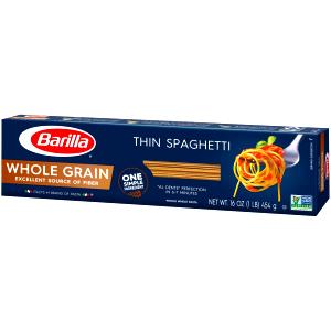 1/4 Package Whole Grain Spaghetti Noodles