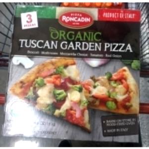1/4 pizza (134 g) Organic Tuscan Garden Pizza